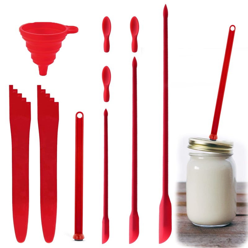 CNYMANY 7 pcs Canning Kit  CNYMANY 2 Canning Bubble Popper Remover  1 Canning Magnetic Lid Lifter  1 Mini Silicone Funnel  3 Silicone Mini Spatula for Jar Cosmetic Bottle  for Kitchen Baking Cooking Mixing - Image 1